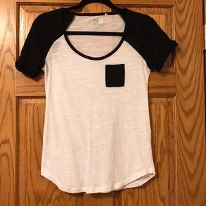 Nollie Black Sleeves White T Shirt